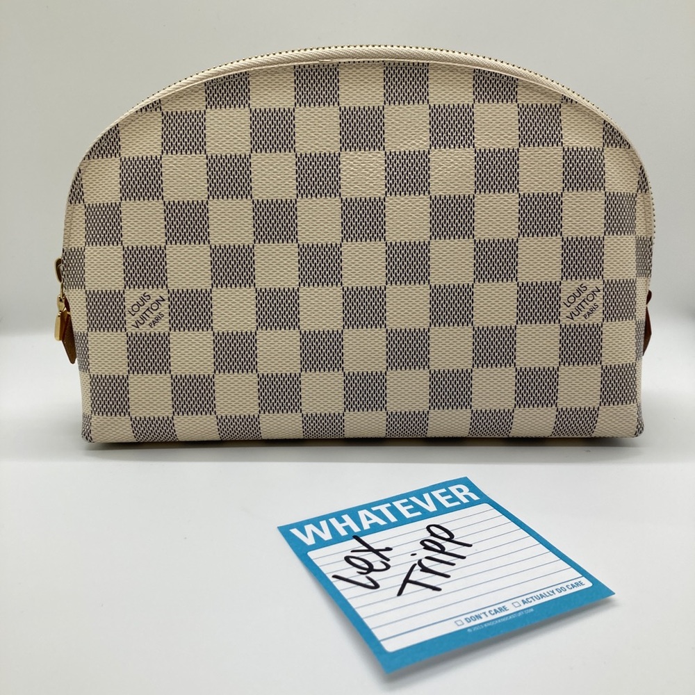 EUC Authentic Damier Azur Makeup bag!